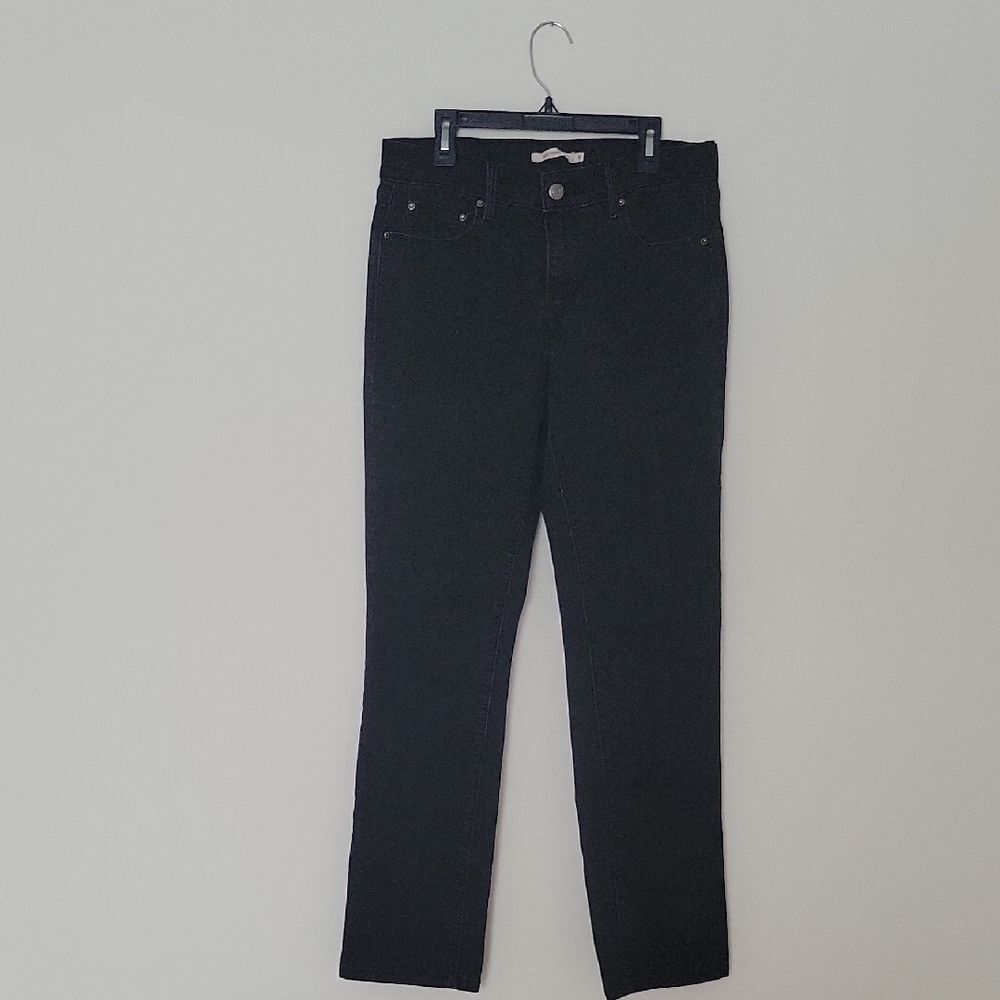 Levi's Classic Black Skinny Jeans for Women Dark Academia 90s Grunge Size 6